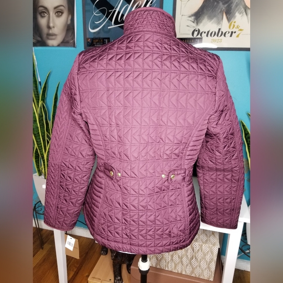 Weatherproof Quilted Faux Fur Lined Jacket Merlot - Picture 5 of 16